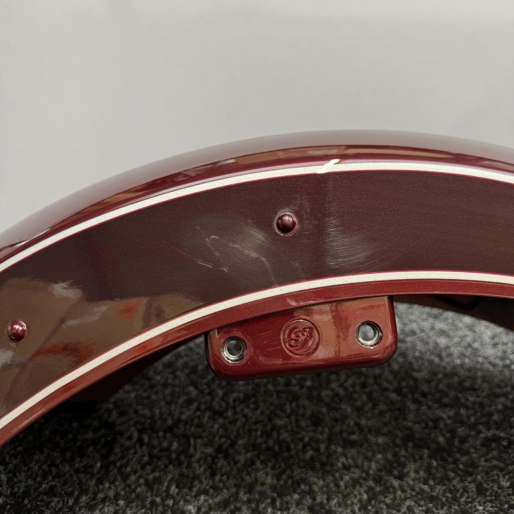 Indian Scout front fender / mudguard in maroon crimson